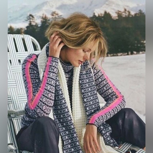 Anthropologie Maeve Ski Slope Turtleneck Sweater Size XL - Picture 3 of 9